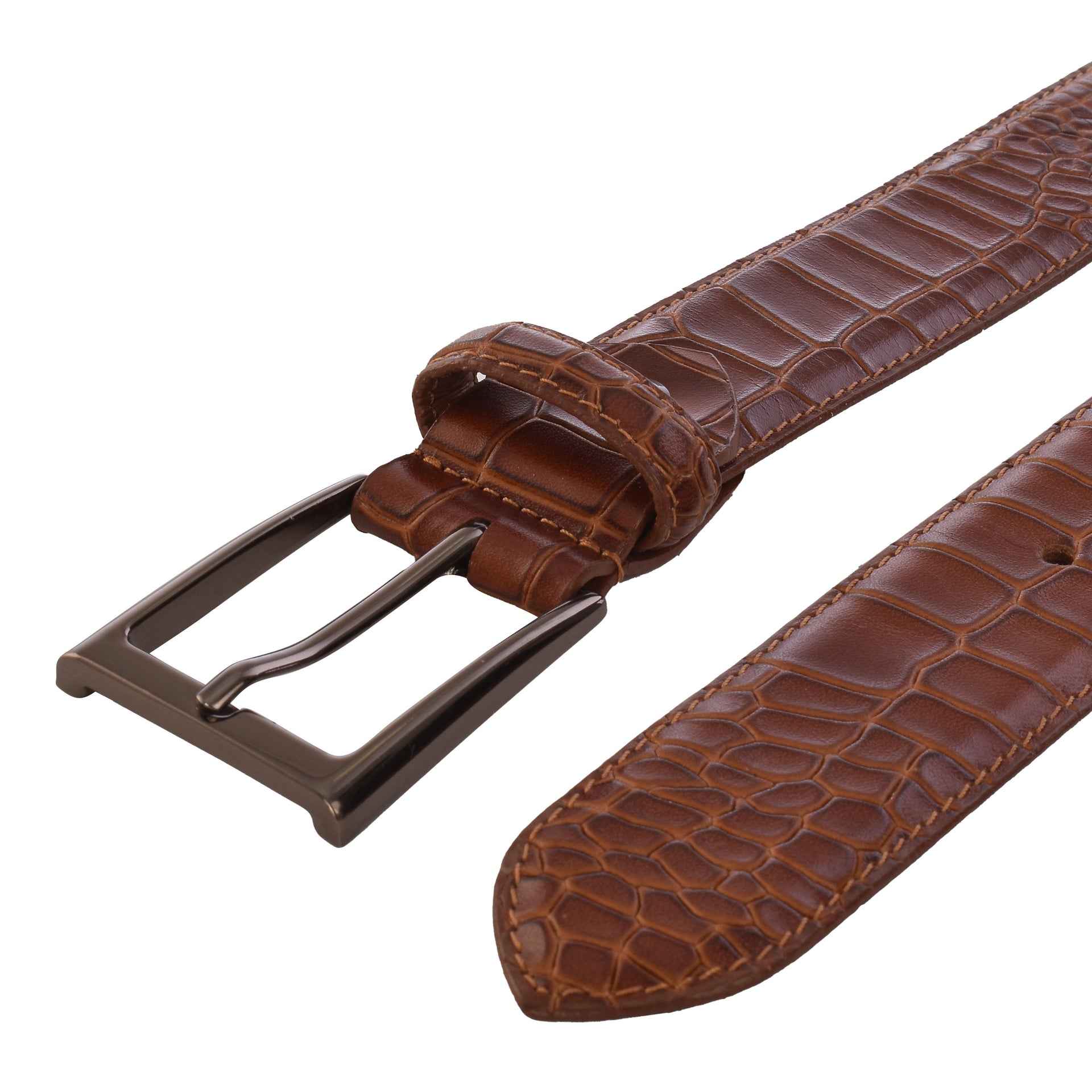 Brighton Catera Men's Brown Croco Belt 19407 FW23 – Saratoga Saddlery &  International Boutiques