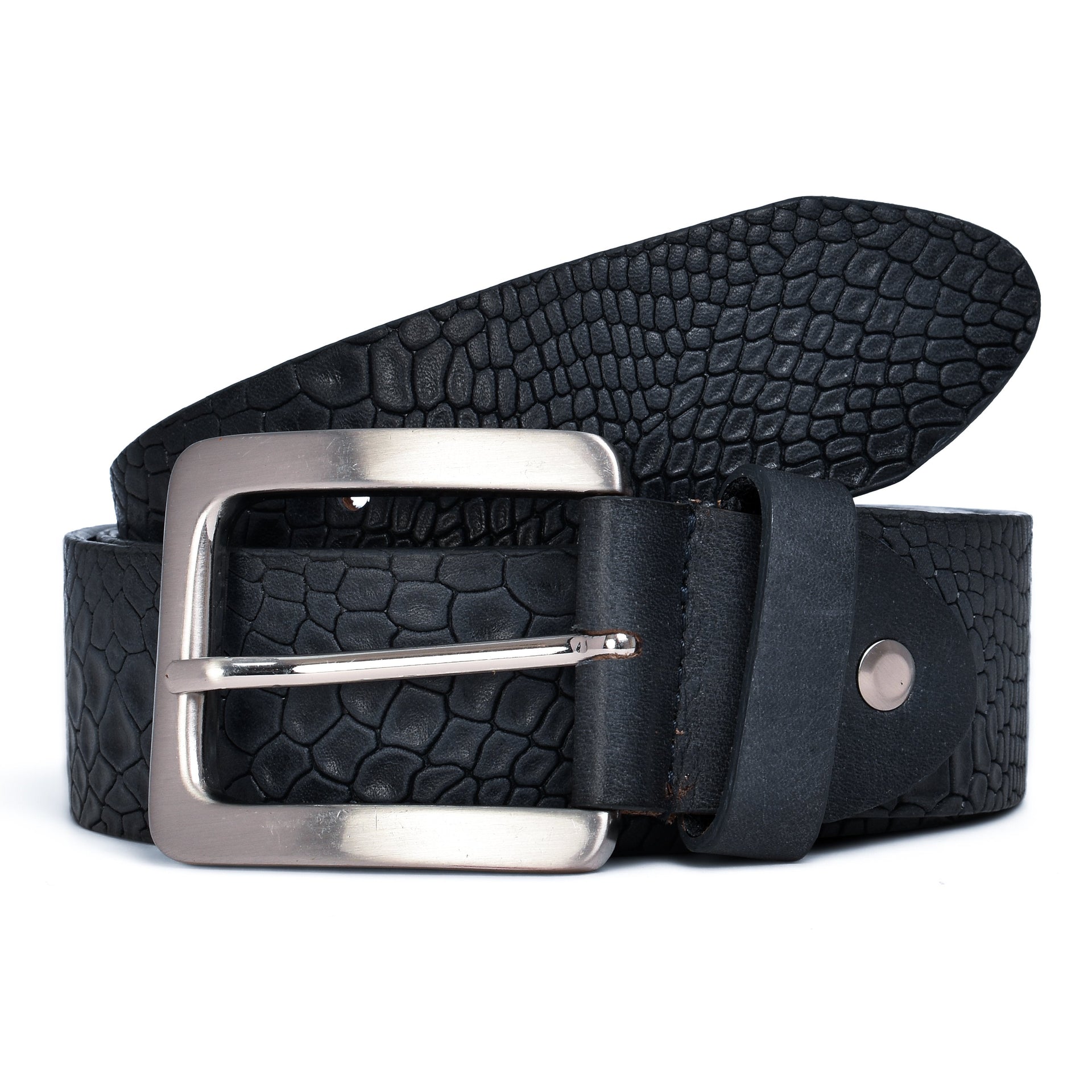 Snake Celebrity Belt - Midnight Blue / 30 inch - 75 cm - 